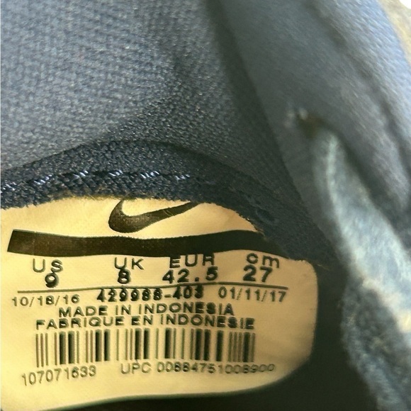 Nike Blazer Men's SZ 9 Mid Premium BINARY BLUE 429988-403 Trainer Sneakers Shoes - Picture 5 of 16